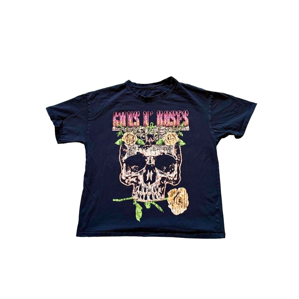 Guns N’ Roses 1991 US Tour Graphic Band Tee Size XL | Skull & Roses Graphic